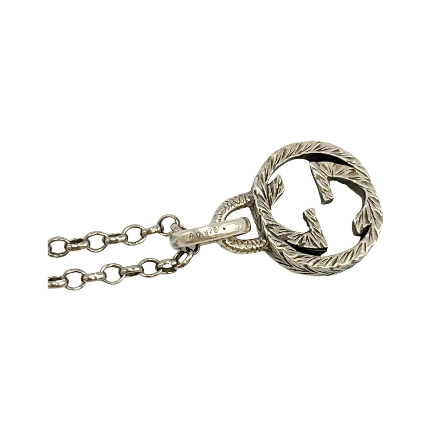 Gucci Interlocking G Necklace in Sterling Silver (925) for Men