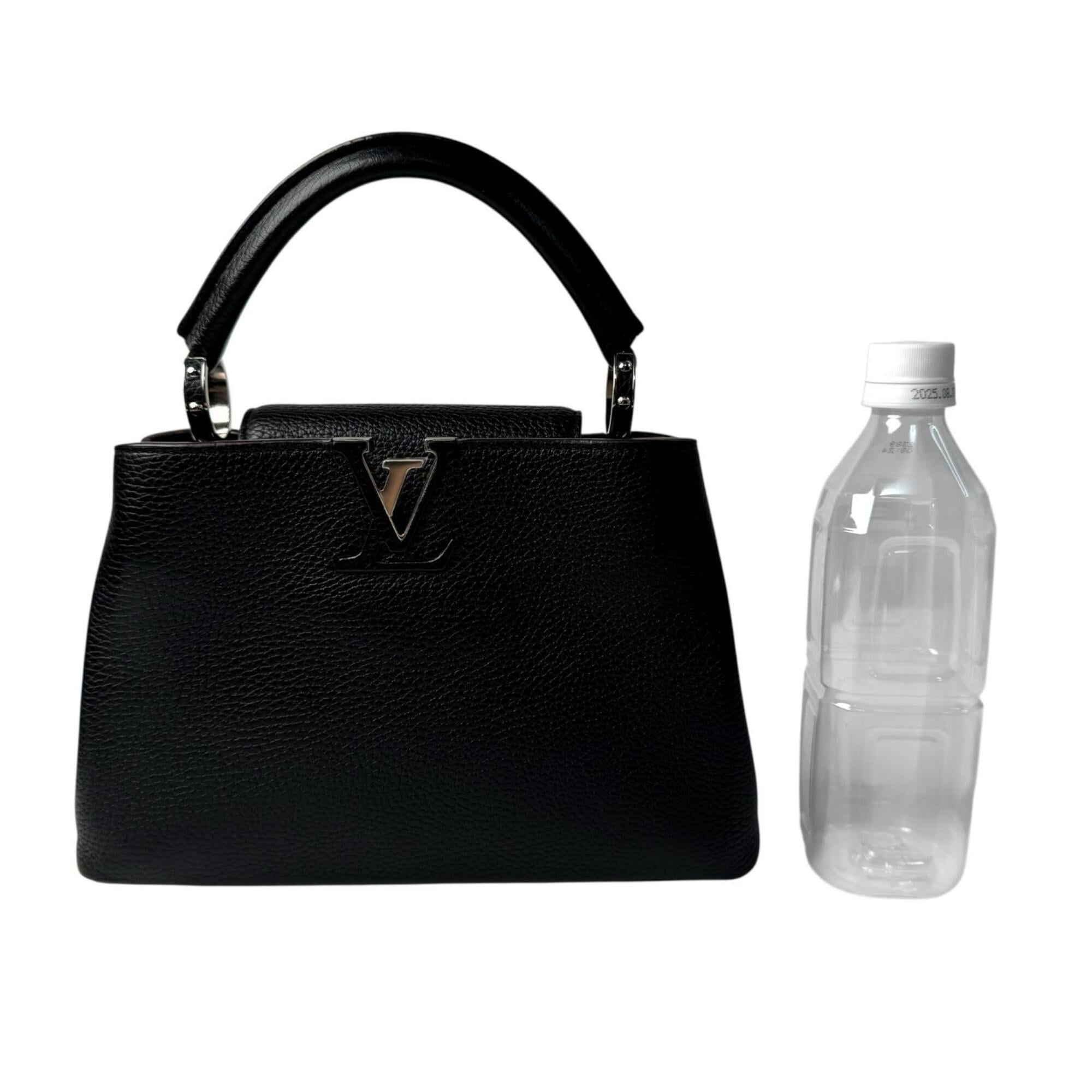 Louis Vuitton Capucines BB M94586 AH2164 2-way Shoulder Bag/Handbag, Black, Crossbody, Women's — Like New