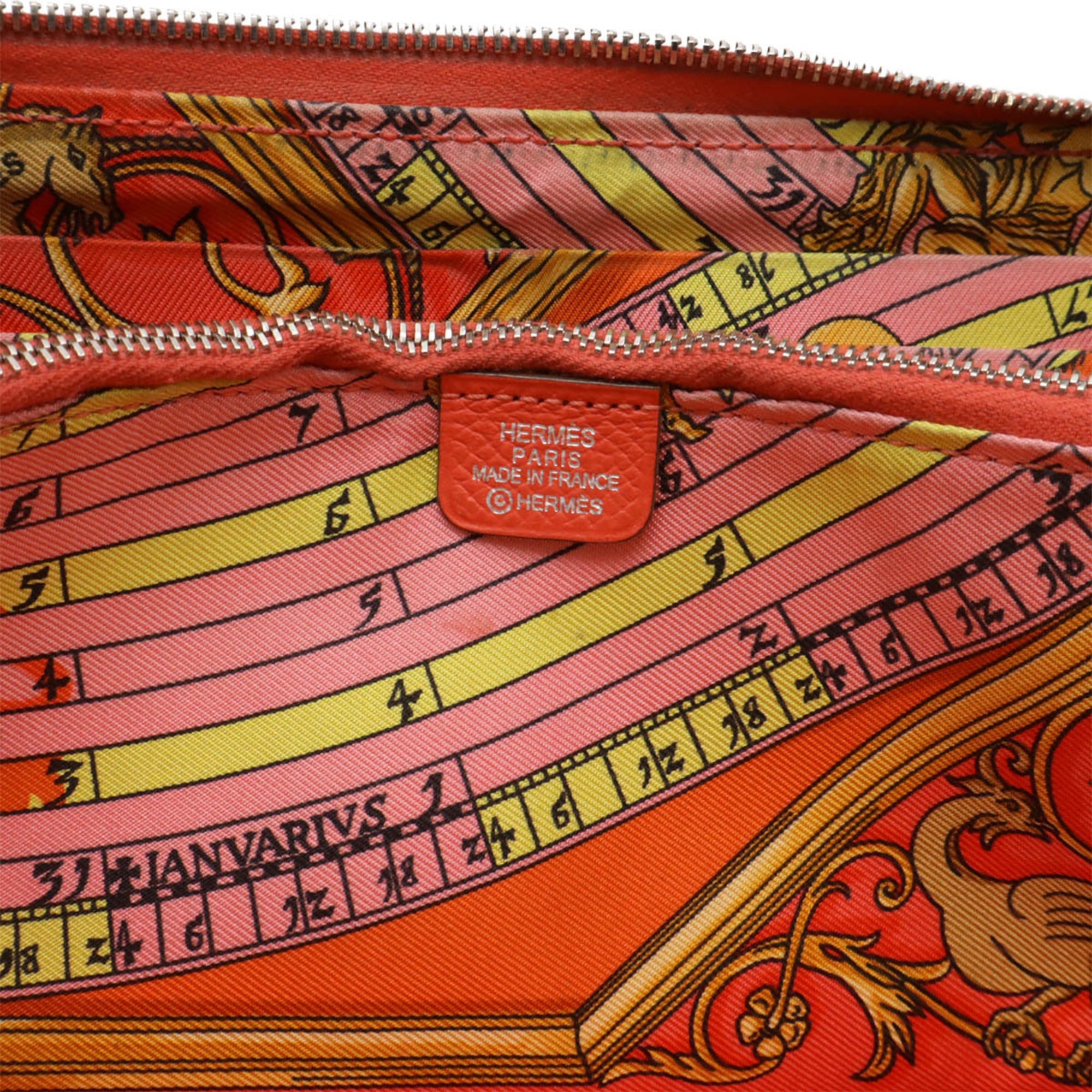 HERMES Azap Long Silkin Round Wallet in Epsom Leather with Rose Jaipur Pink Y Stamp