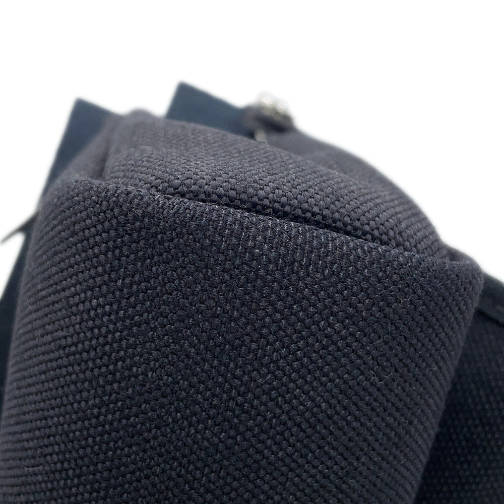 Hermes Shoulder Bag Herbag Zip Mini Black Toile H Vache Hunter G Stamp HERMES Handbag — Like New