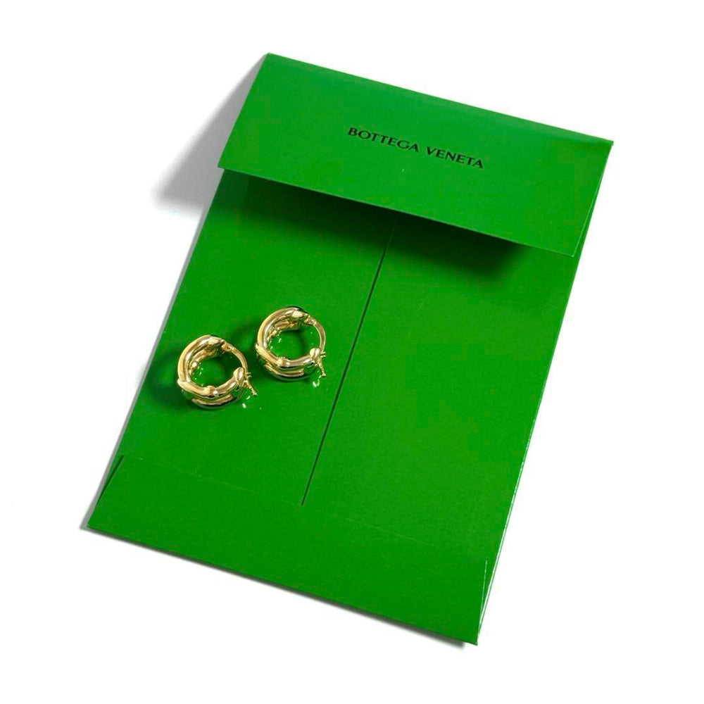Bottega Veneta Men's Hoop Earrings in Silver 925 — Like New