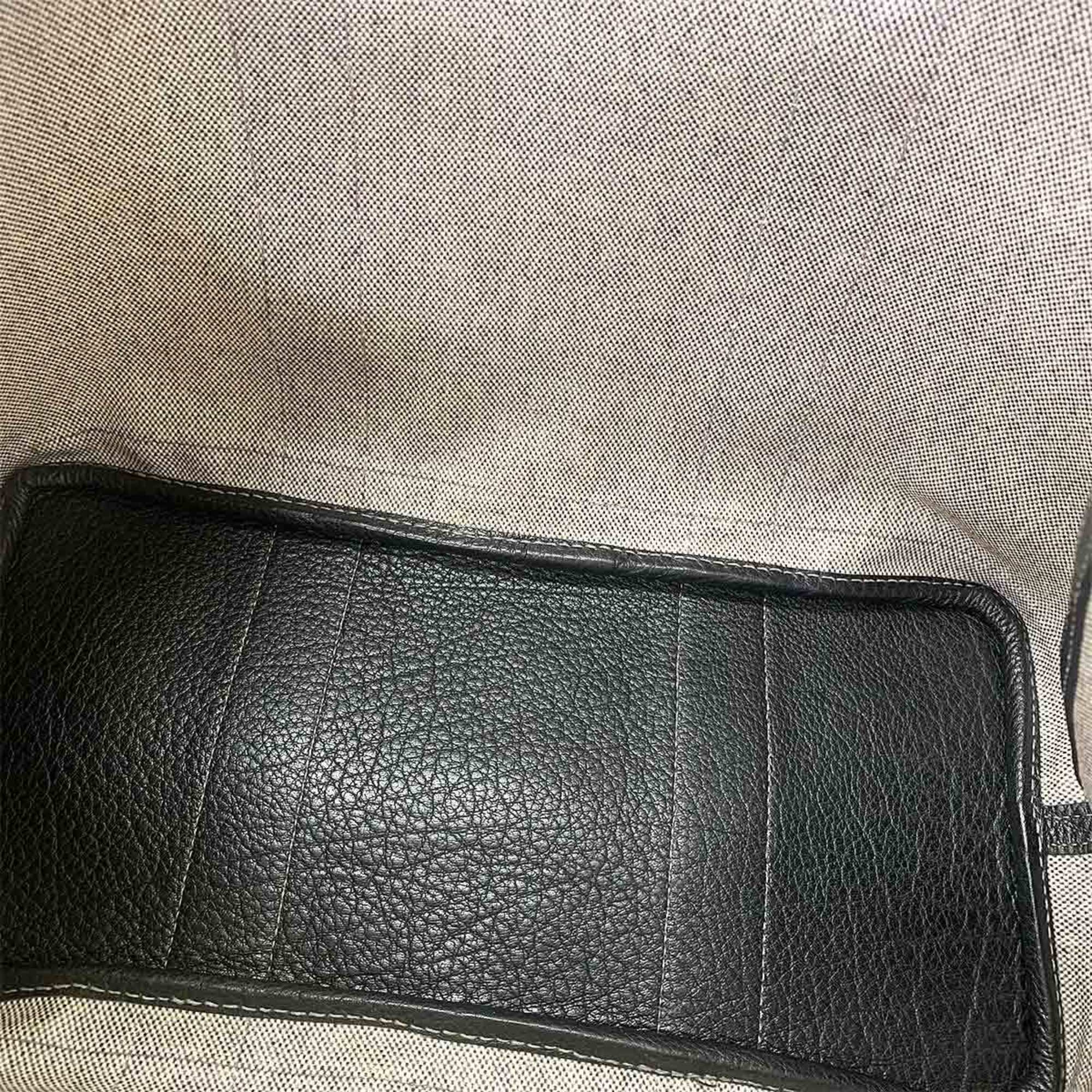 Hermes Hermès Garden Party PM Tote Bag in Toile H Leather (Black and Gray) with G Stamp