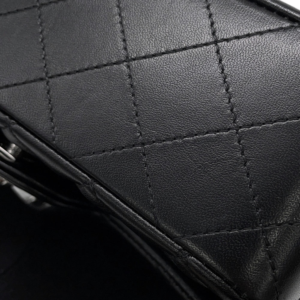 Chanel Chain Shoulder Bag Mini Matelassé Coco Mark Lambskin A69900 CHANEL Handbag Black Women's — Like New