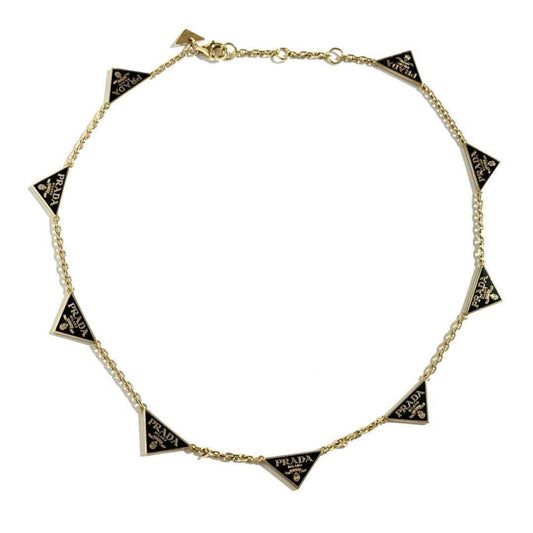 Prada Women's Enamel Metal Necklace Pendant