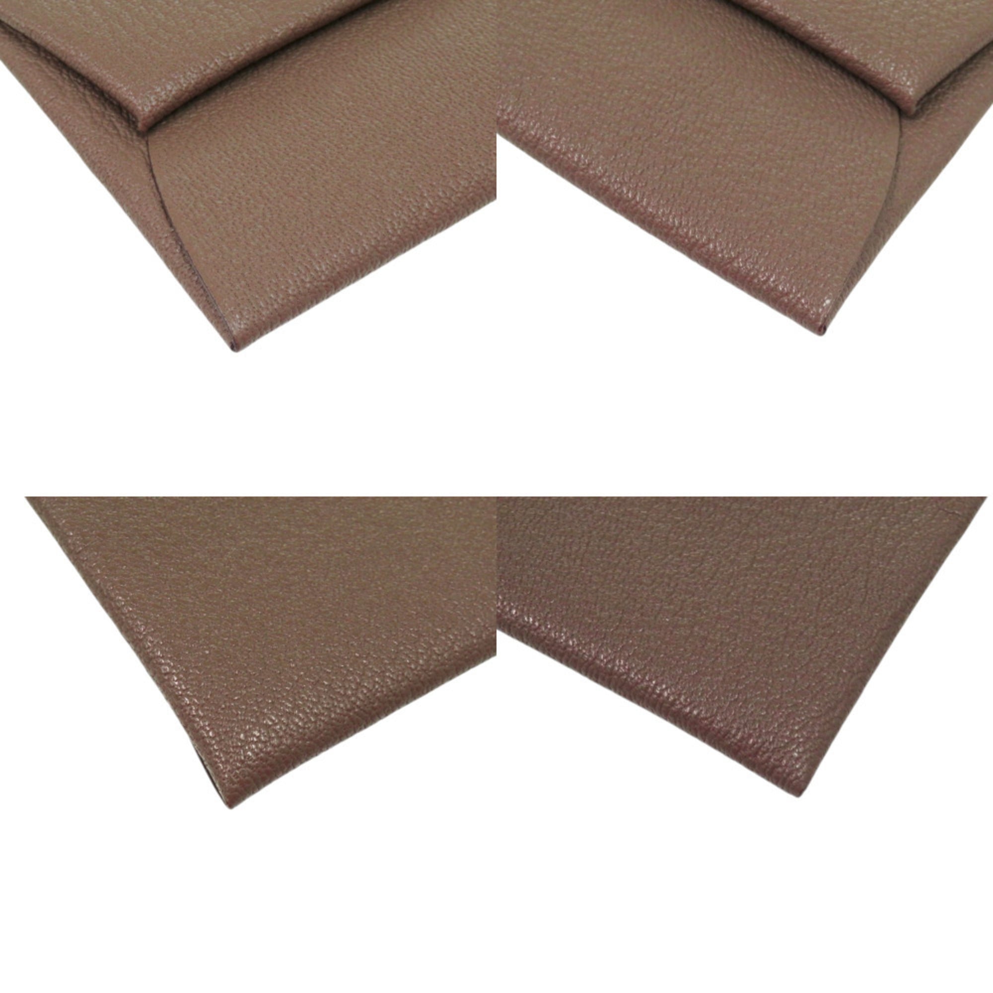 Hermes Excellent condition Hermès Bastia Chevre Etoupe wallet, brown, R stamp, 0092