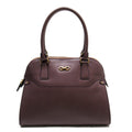 Salvatore Ferragamo Handbag Gancio Purple Gold Leather