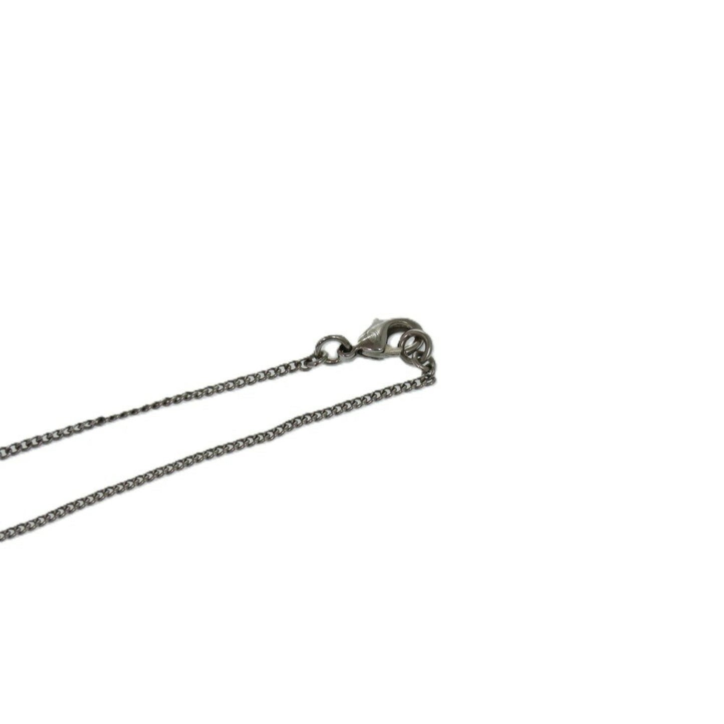 Chanel Coco Mark A28942 Metal Rhinestone Silver 0834 Necklace CHANEL