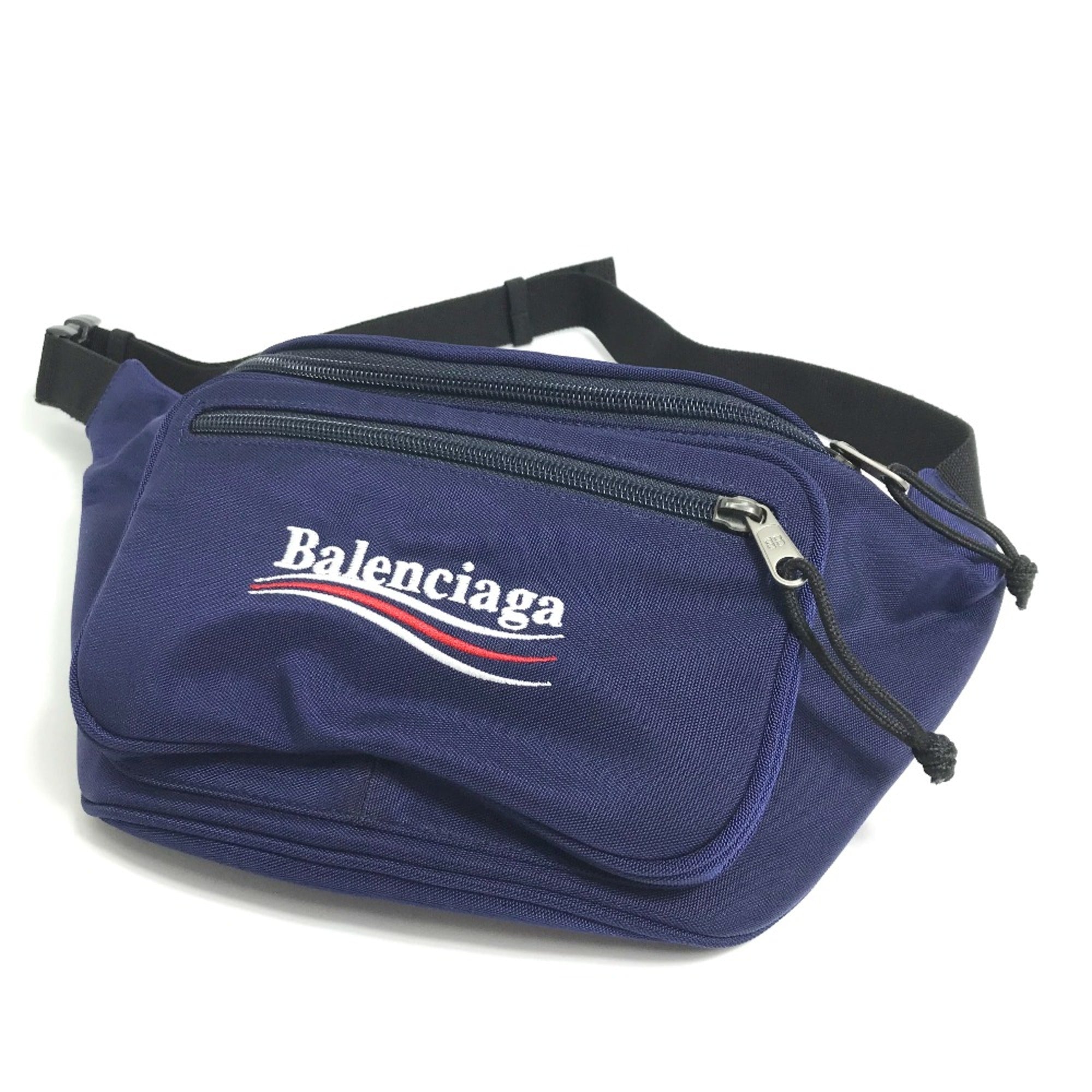 Balenciaga 482389 Men's Women's Bag Waist Pouch Belt bag body bag Navy — Like New