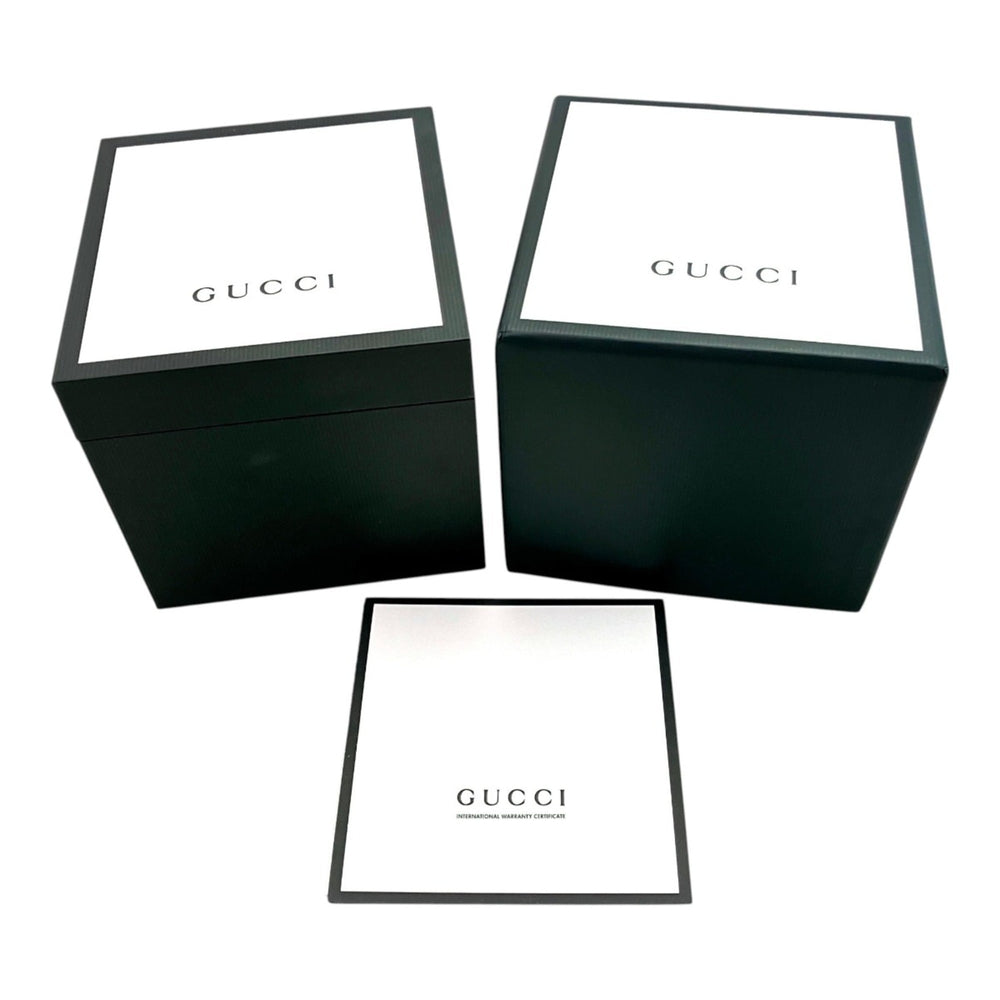 Gucci bangle watch, total weight 24.4g, stainless steel, quartz movement, pink mother-of-pearl dial, 1900L — Good