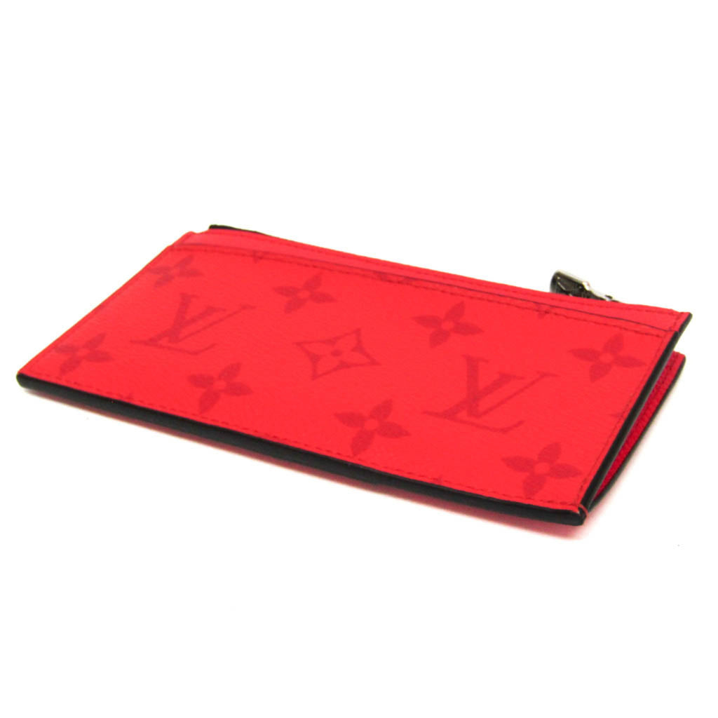 Louis Vuitton Taigarama Coin Card Holder M30829 Women,Men Taigarama Coin Purse/coin Case Red Color