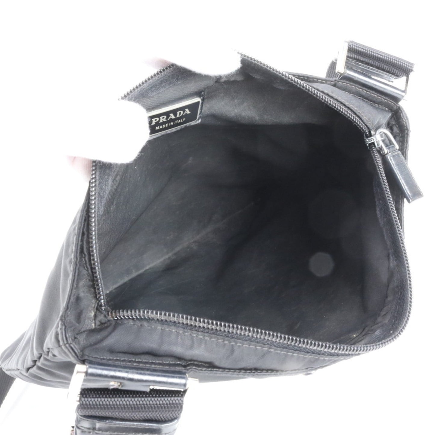 Prada Tessuto Nylon Triangle Logo Shoulder Bag Messenger for Men