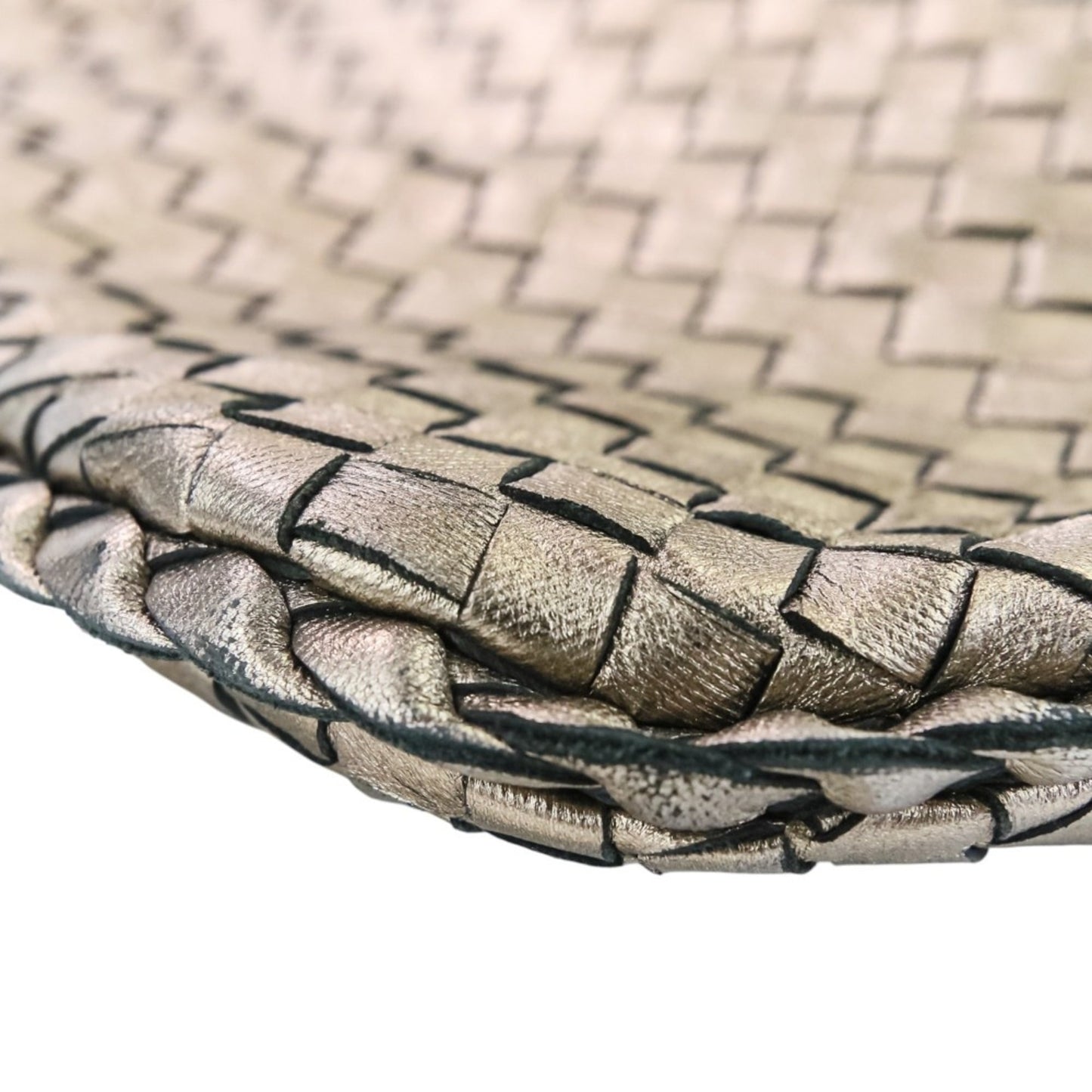 BOTTEGA VENETA Intrecciato Leather Hobo One-Shoulder Bag 115653 in Metallic Color for Women