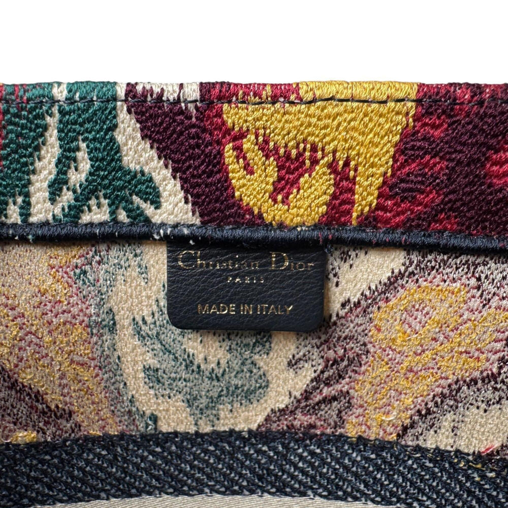 Christian Dior Book Tote Medium Cruise 2021 Paisley Embroidery Women's — Like New
