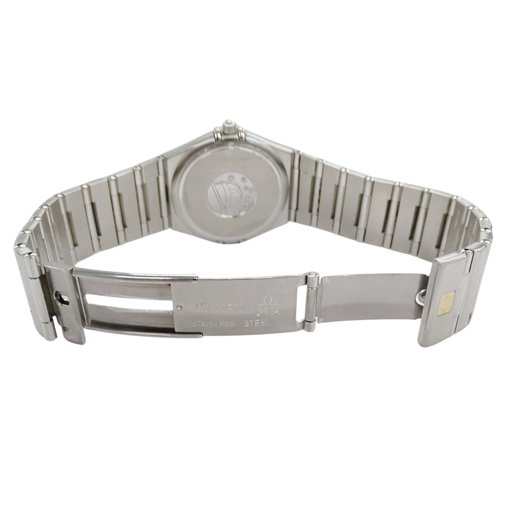 Omega Constellation 1512.40 Men's Watch, Brand Name, Date, Quartz, Stainless Steel (SS), Silver/Navy — Good