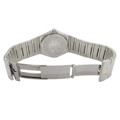 Omega Constellation 1512.40 Men's Watch, Brand Name, Date, Quartz, Stainless Steel (SS), Silver/Navy — Good