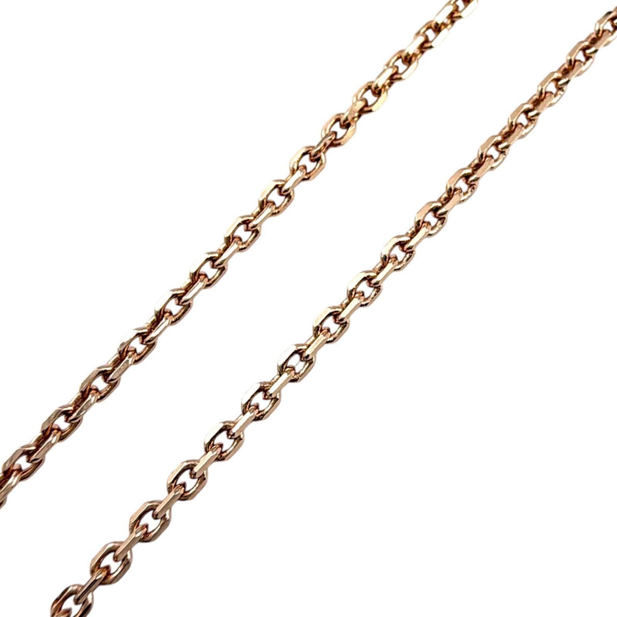Christian Dior DIOR N1390PTCPL Petit CD 1P Diamond Resin Pearl Necklace Rose Gold with Box and Dust Bag for Women — Like New