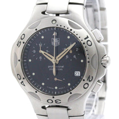TAG HEUER Kirium Chronograph Steel Quartz Mens Watch CL1110 Polished — Very Good