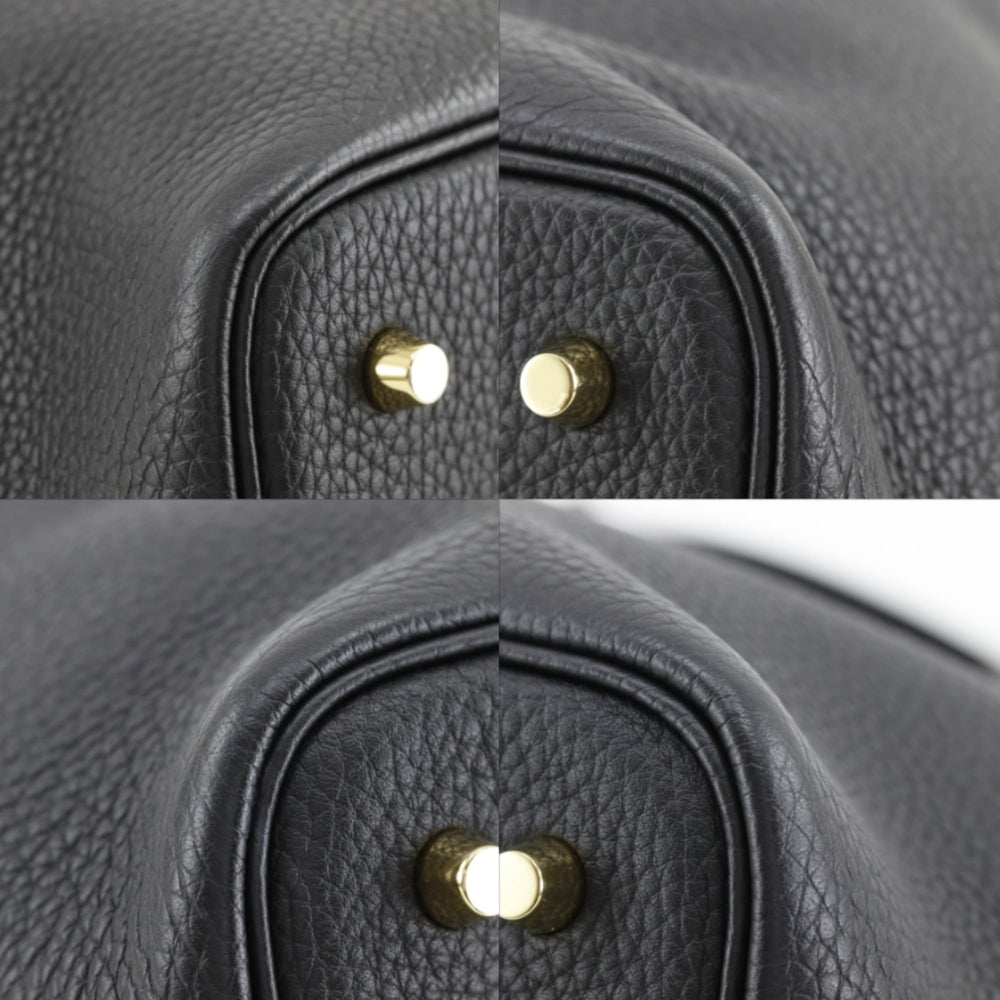Hermes Picotin Lock 22 MM Handbag, Taurillon Clemence Leather, 2022 Model, Black, U-shaped Belt Buckle, Women's — Like New
