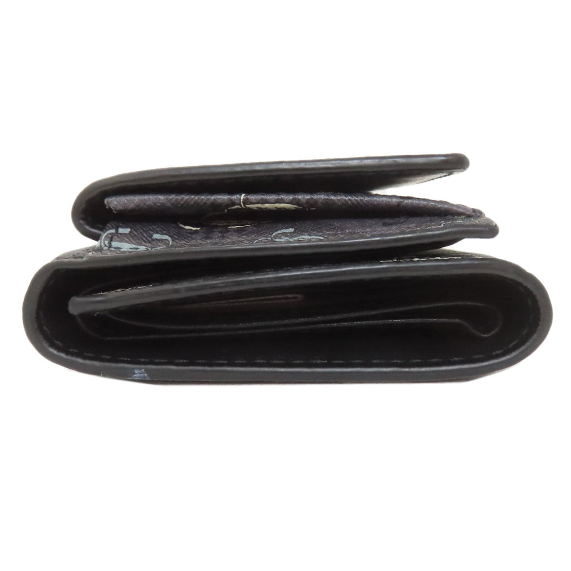 Jimmy Choo logo tri-fold wallet, bi-fold leather, women's