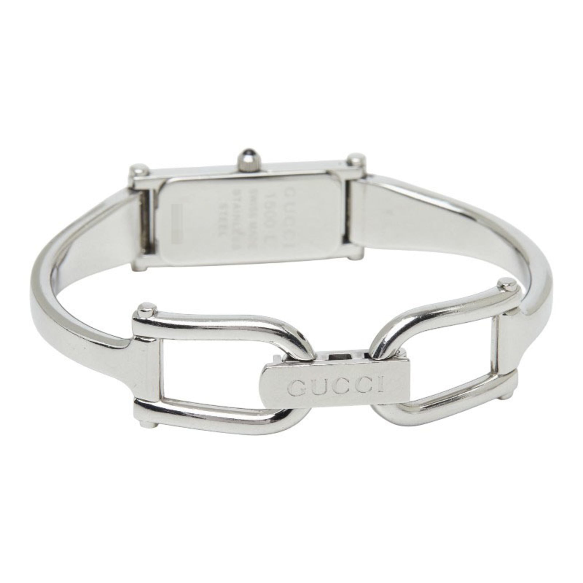 Gucci Bangle Watch 1500L Quartz White Dial Stainless Steel Women's GUCCI — Good