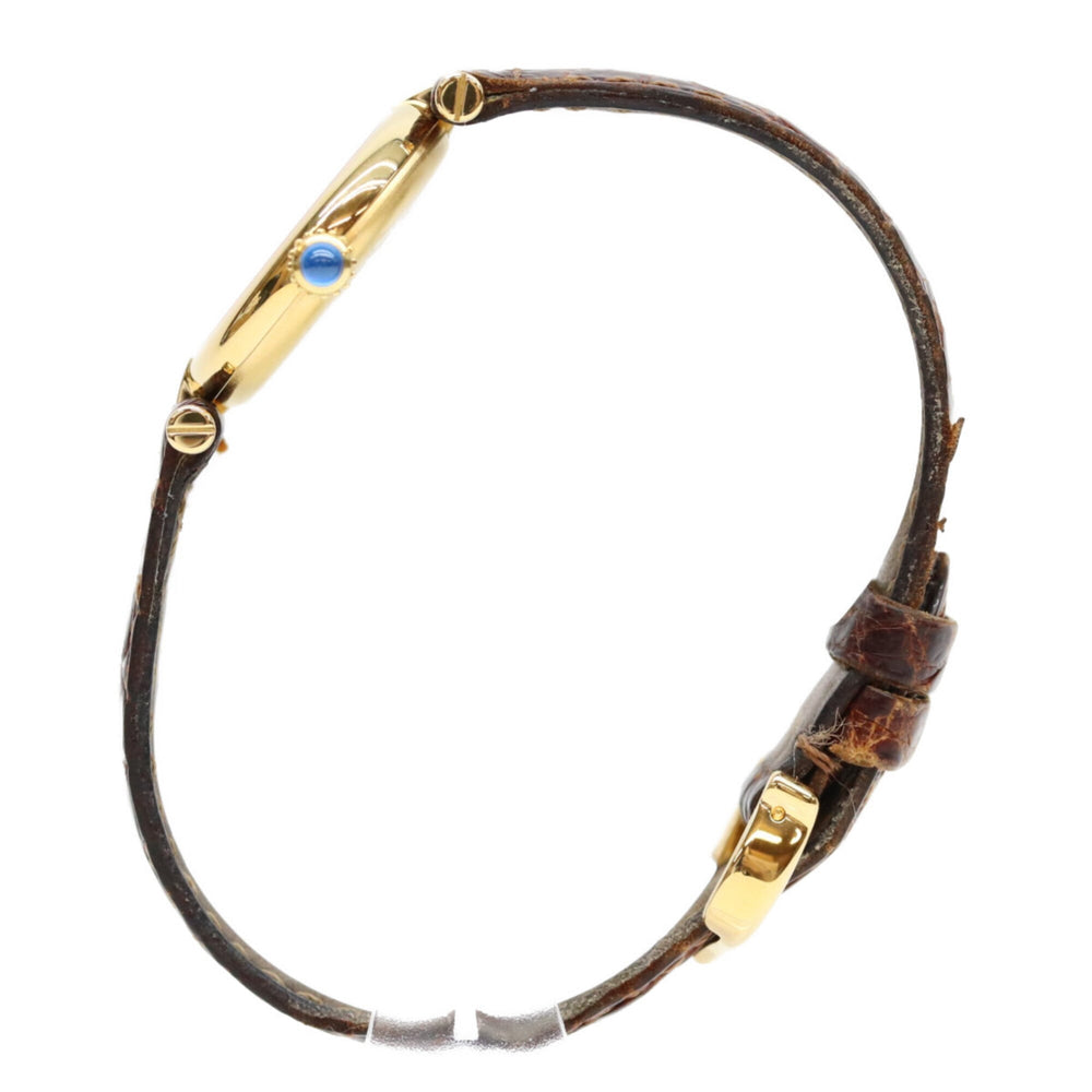 Cartier Must Vendôme SM Vermeil Quartz Watch with Roman Numerals, Gold and Ivory Dial, Ladies' — Very Good