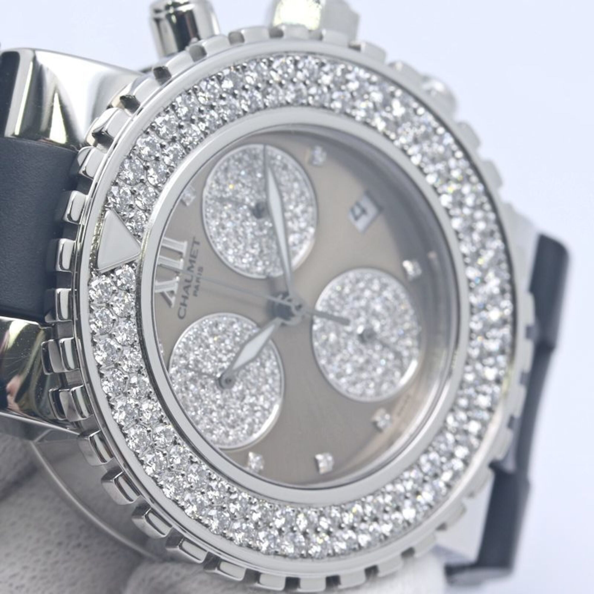 Chaumet Class One LM Chronograph Diamond W06247-17A Men's Watch 40387 — Very Good
