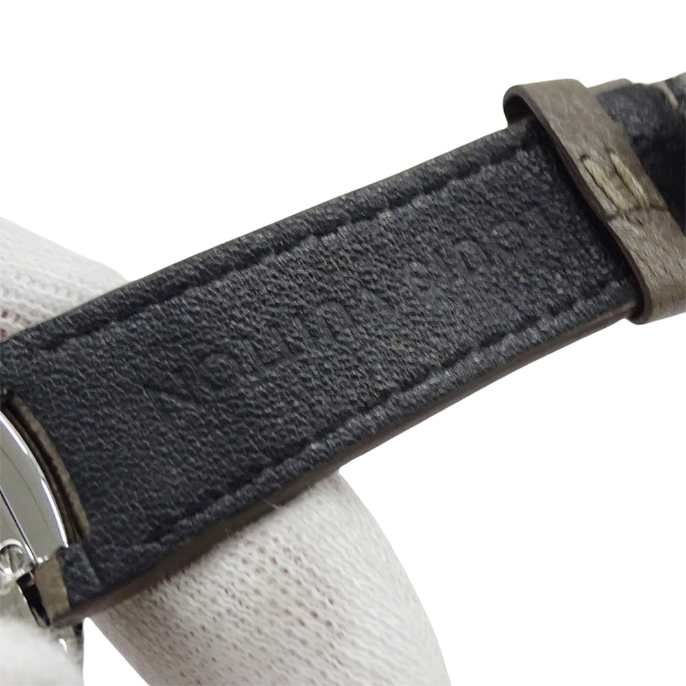 Louis Vuitton LOUIS VUITTON Men's Watch Brand Fifty Five Automatic AT Stainless Steel SS Leather Q6G20 Round Polished — Good