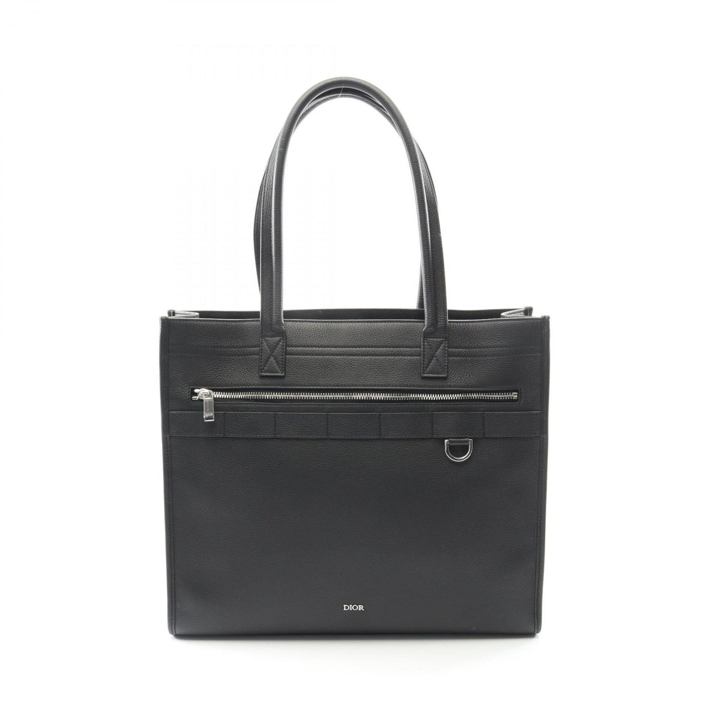 Christian Dior Dior SAFARI Tote Bag, Leather, Men's, Black, 1ESSH224YMJ
