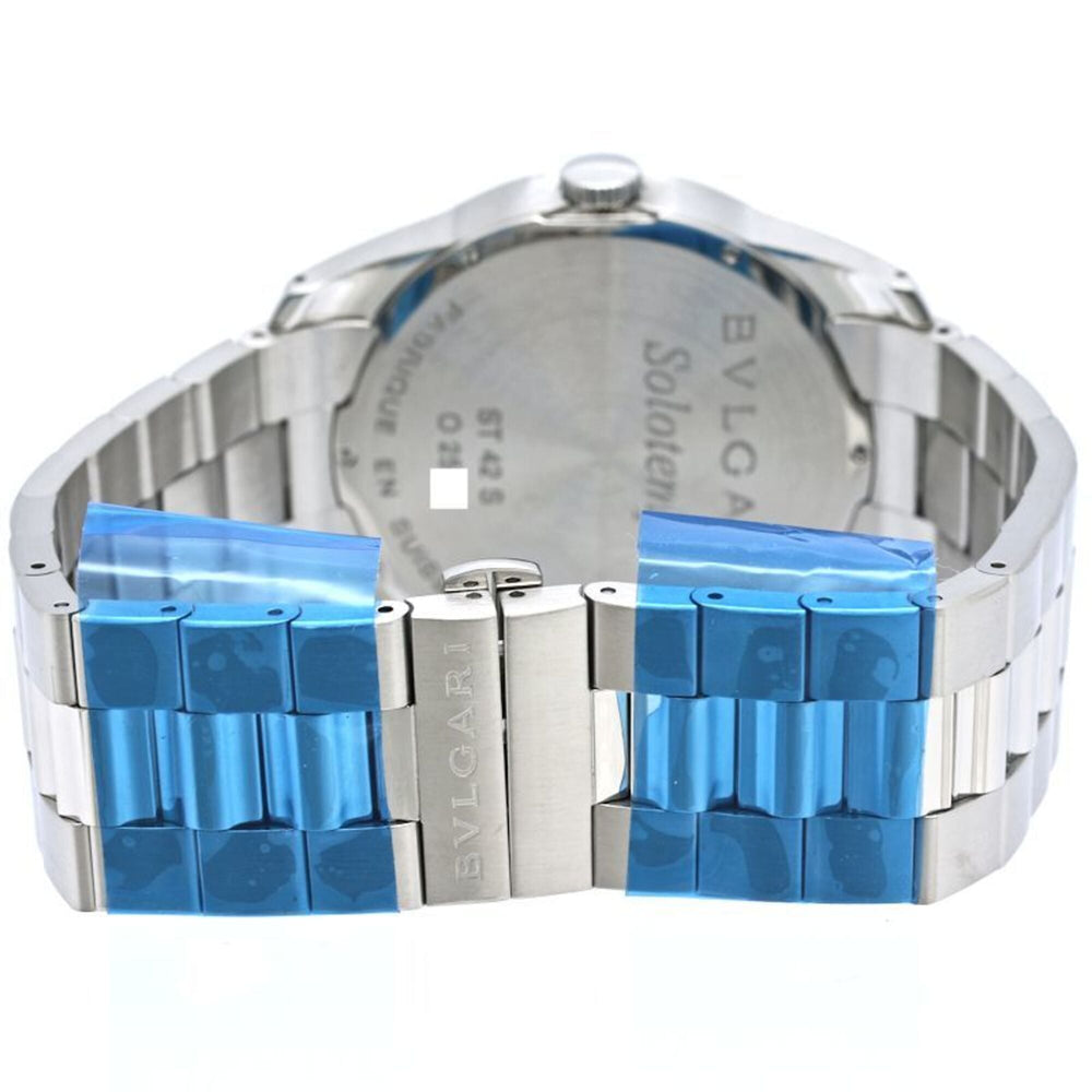 BVLGARI Solotempo ST42BSS ST42S Men's Watch Stainless Steel 40542 — Very Good