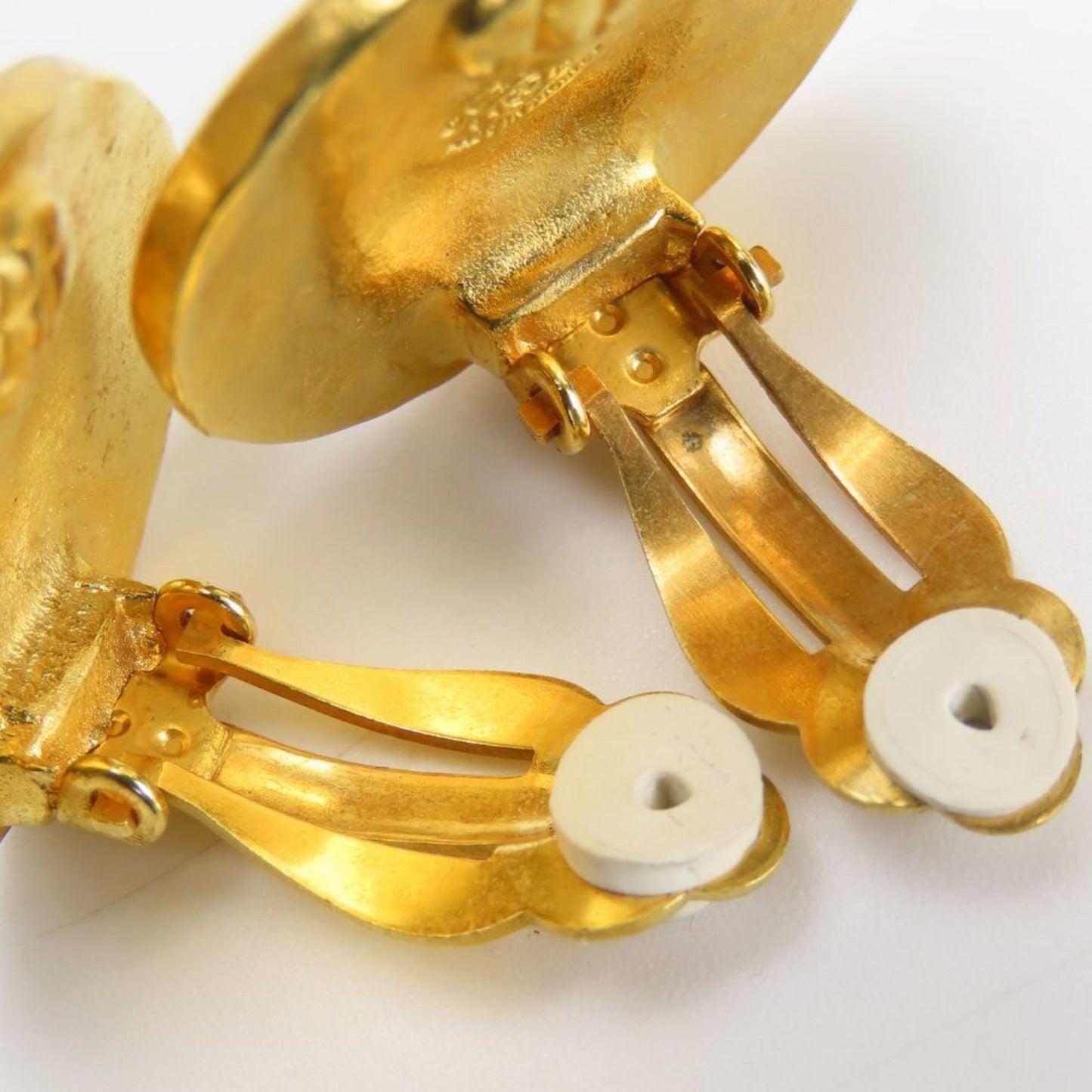 Chanel Coco Mark Metal Earrings, Gold Plated, 94A, Women's, CHANEL