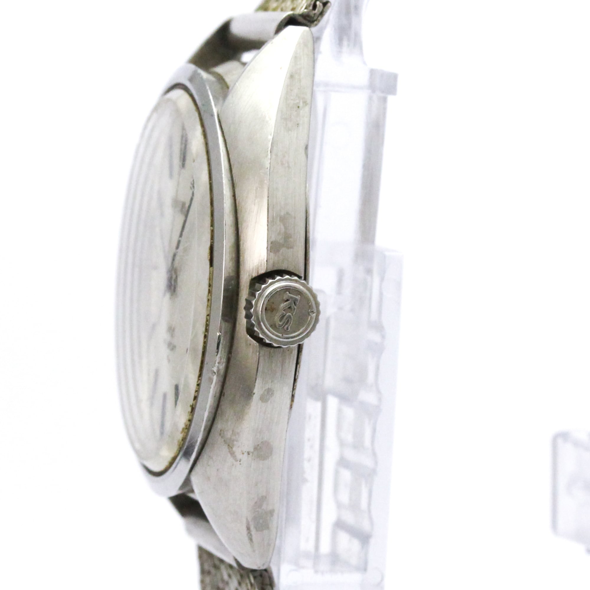 SEIKO King Seiko Steel Hand-Winding Mens Watch 45-7010 Vintage — Good
