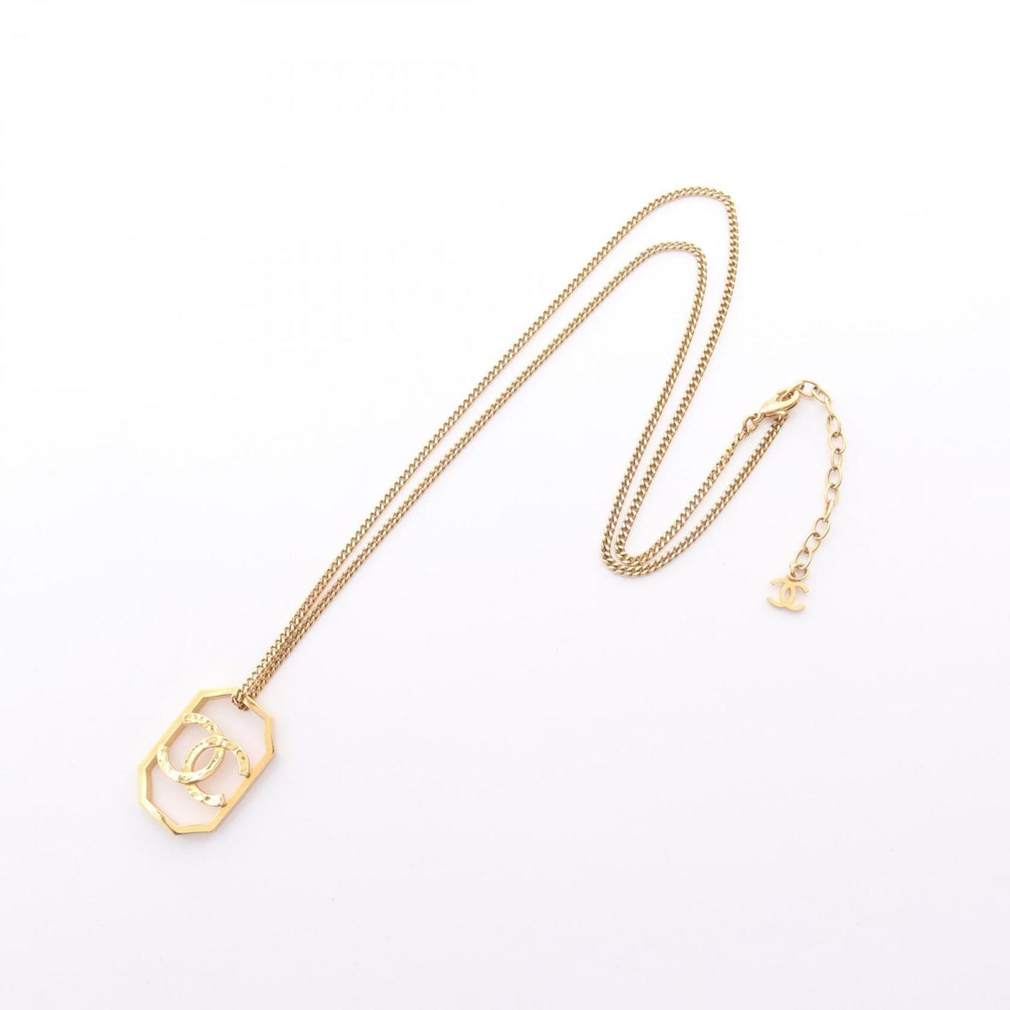 CHANEL Coco Mark Necklace Jewelry GP (Gold Plated) Women's Gold