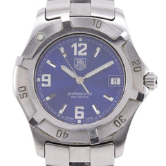 TAG Heuer 2000 Exclusive Watch WN1112 Stainless Steel Quartz Analog Blue Dial Men's — Good