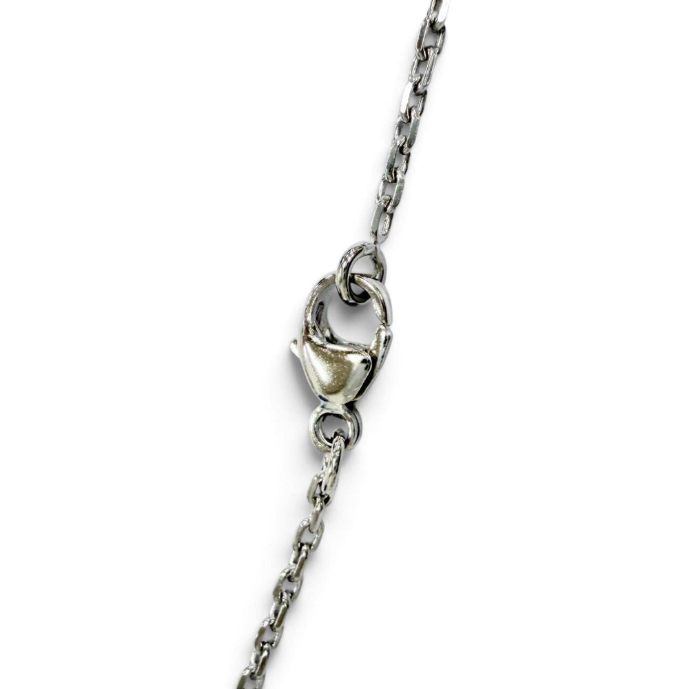 HERMES Mini Pop H Pendant Necklace - Marron Glacé (candied chestnut) design, silver hardware, made in France, women's, with box, very popular — Like New