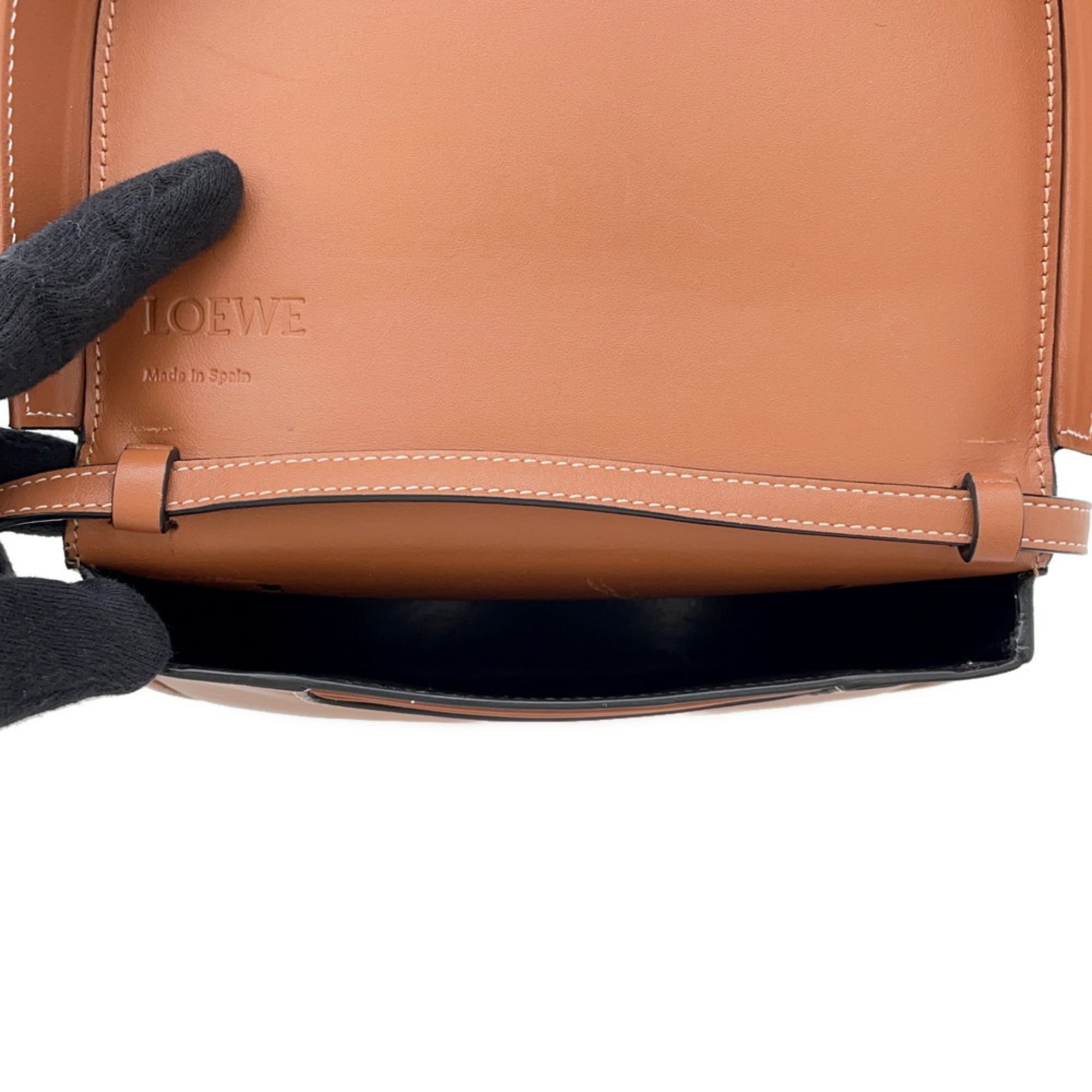 LOEWE Anagram Shoulder Bag, Heel Leather