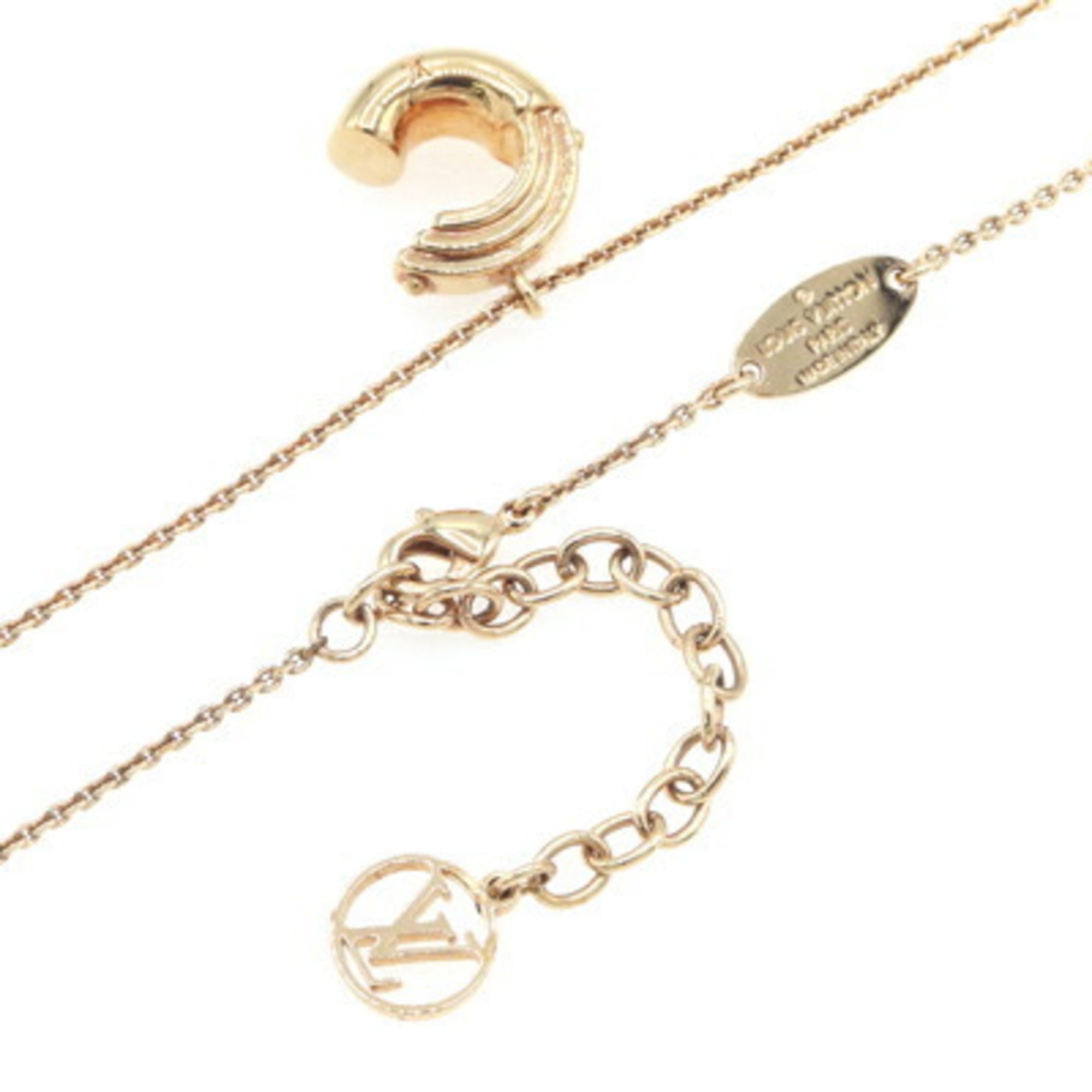 Louis Vuitton Necklace LV&ME C M61058 Gold Metal Pendant Women's Initial Alphabet LOUIS VUITTON — Like New