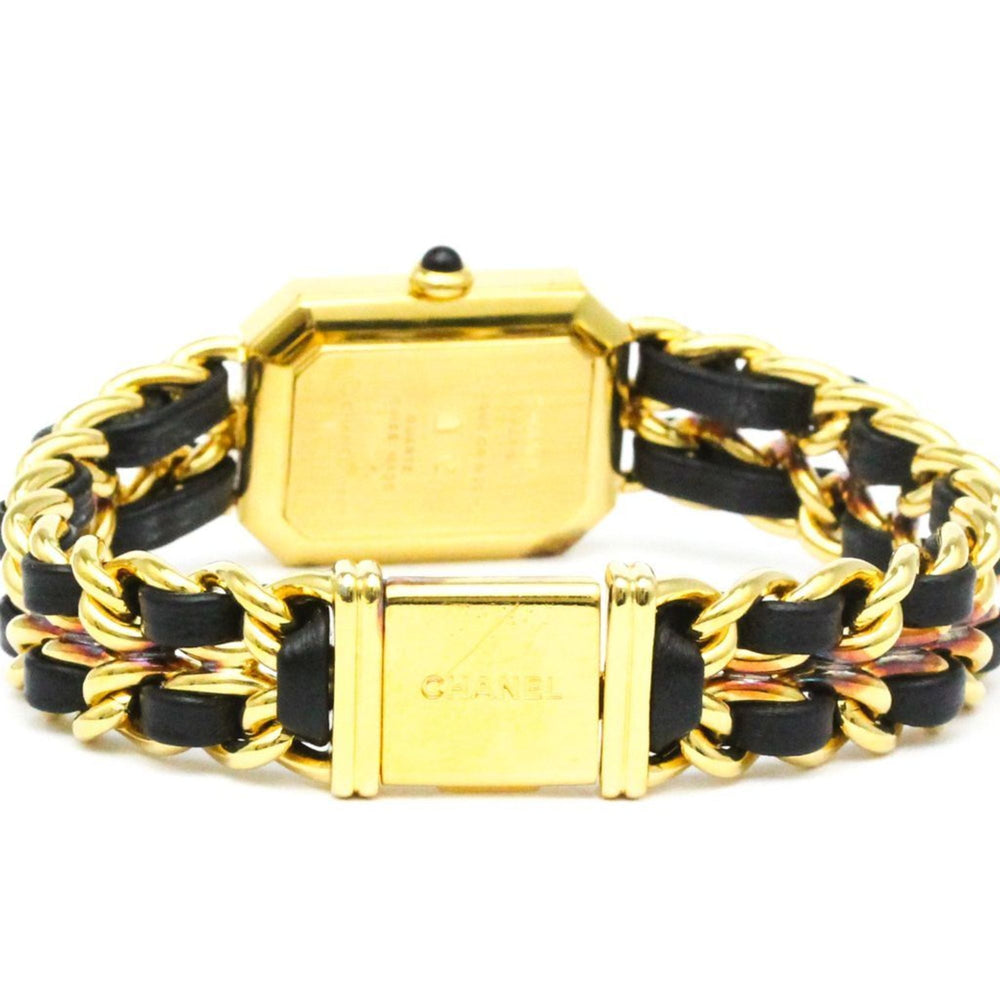 CHANEL Premiere Size L Gold Plated Quartz Ladies Watch H0001 BF582982 — Good