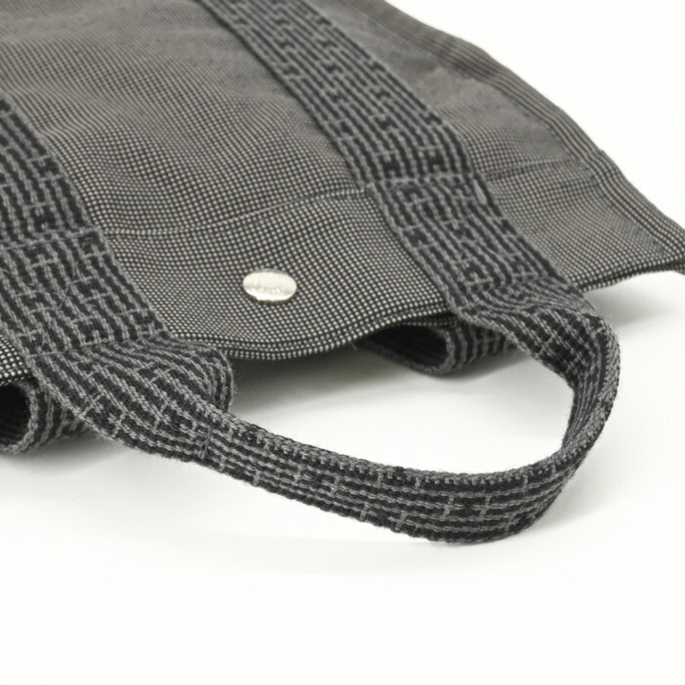 HERMES Hermes Herline Ad PM Canvas Tote Bag Backpack for Men and Women, Gray/Black — Like New