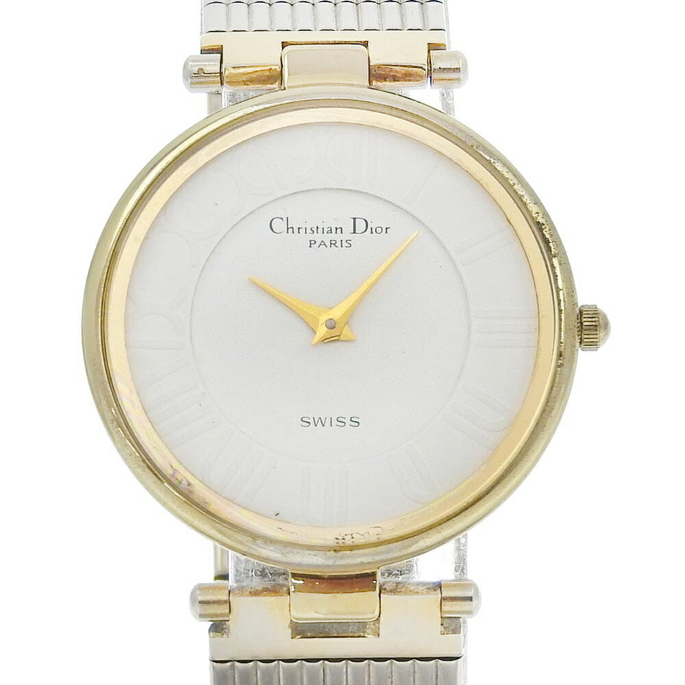 Christian Dior Watch 4715032 Stainless Steel x Gold Plated Quartz Analog Display White Dial Men's — Good