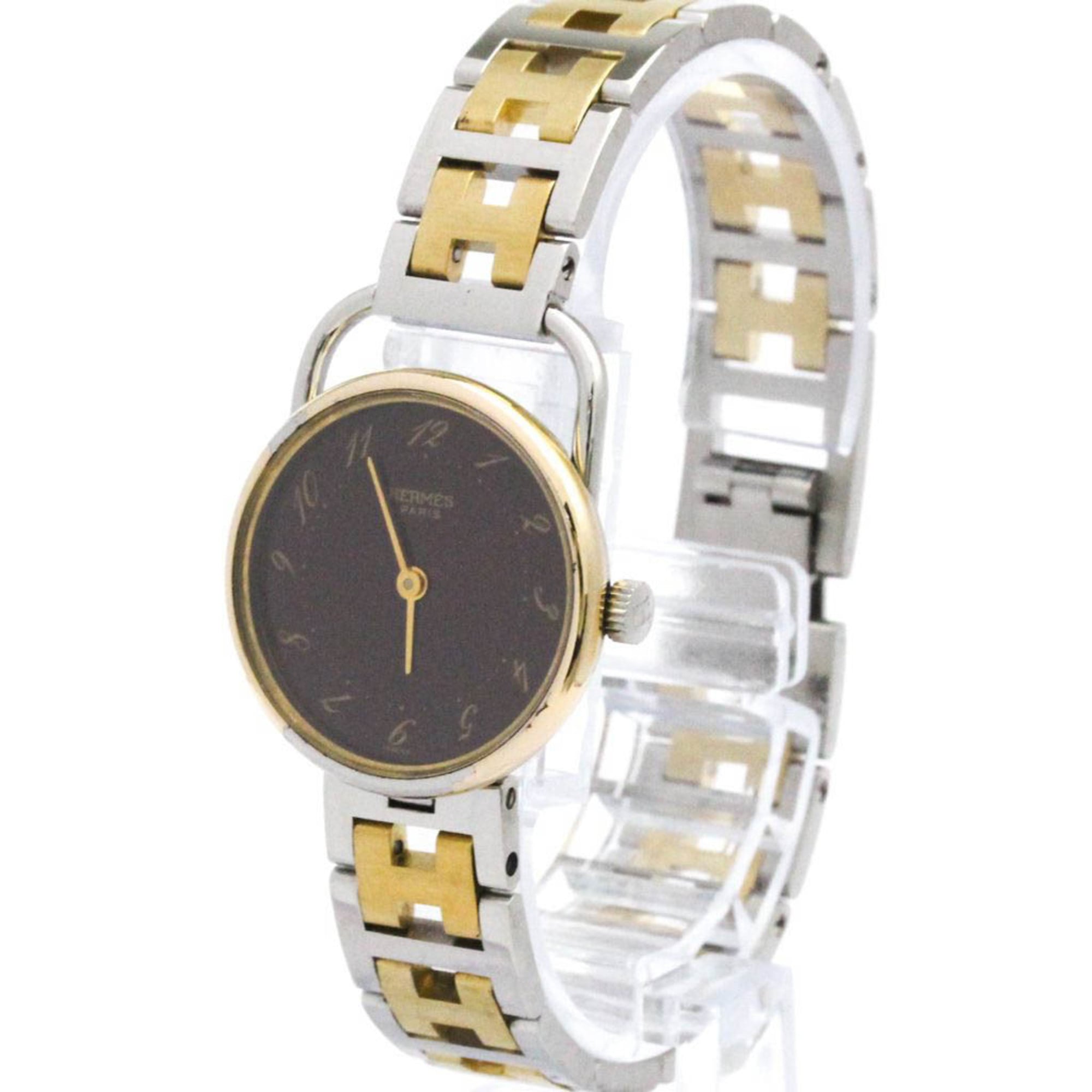 HERMES Arceau Quartz Gold Plated Steel Quartz Ladies Watch Polished — Good