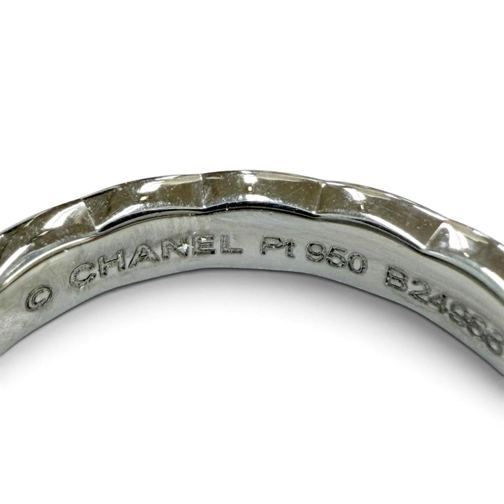 CHANEL J11387 PT950 Diamond Coco Crush 5P Ring with Certificate (June 2021) - Platinum, Size 44, Weight 3.5g Women's — Like New