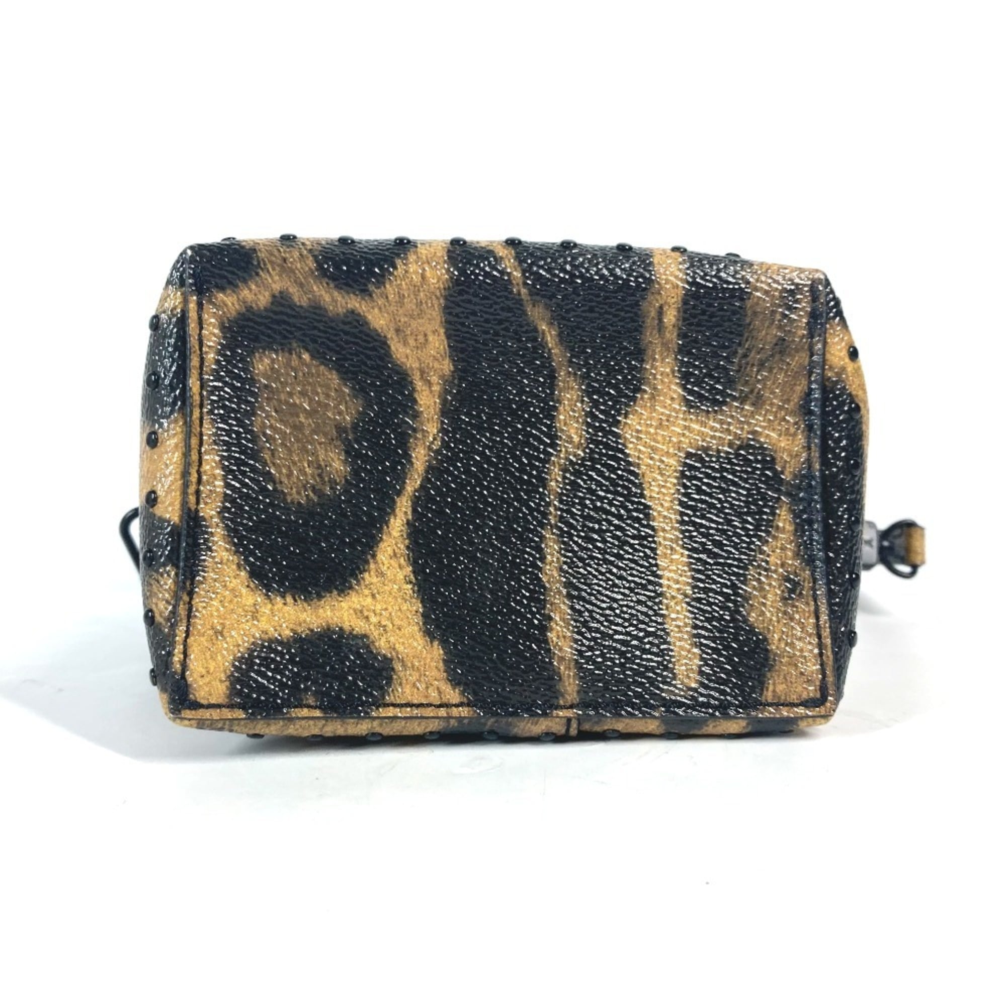 LOUIS VUITTON M43001 Monogram Reverse Leopard Camera Box Bag Shoulder Vanity Canvas Women's Brown G-241010-29 — Like New