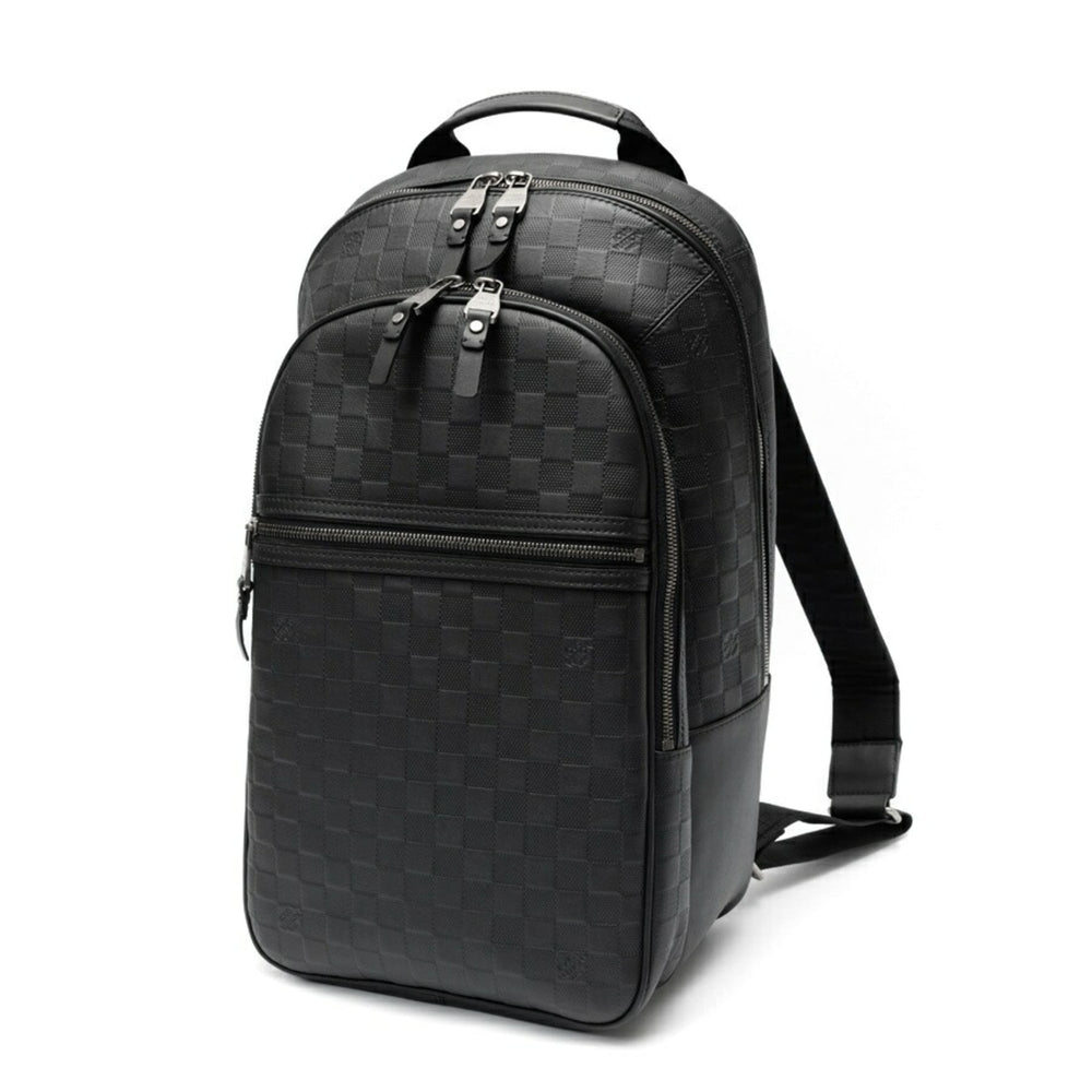 Louis Vuitton Michael Backpack N41330, Damier Infini Leather, Black — Like New