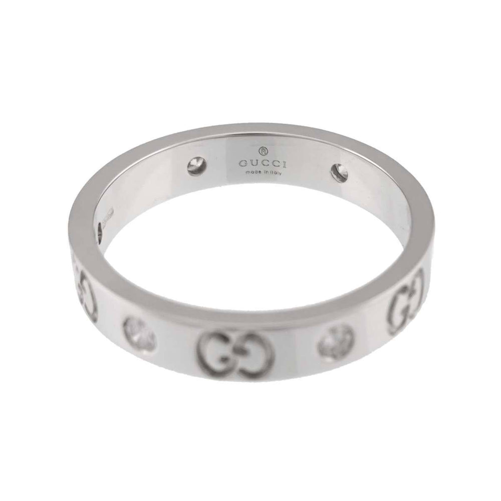 Gucci Icon #17 Ring with Diamonds, 18K White Gold (750) — Like New