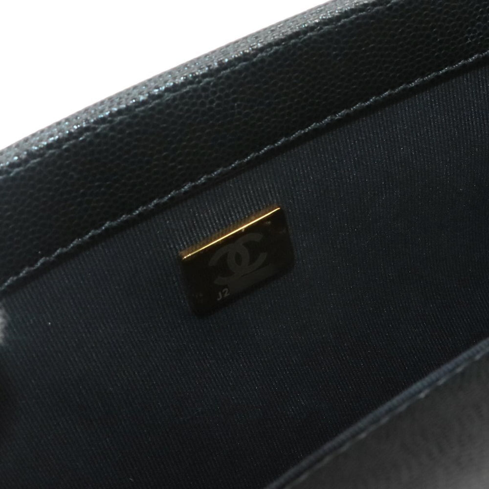 Chanel Boy Small Chain Shoulder Handbag, Caviar Leather, Black, A67085, Gold Hardware — Like New