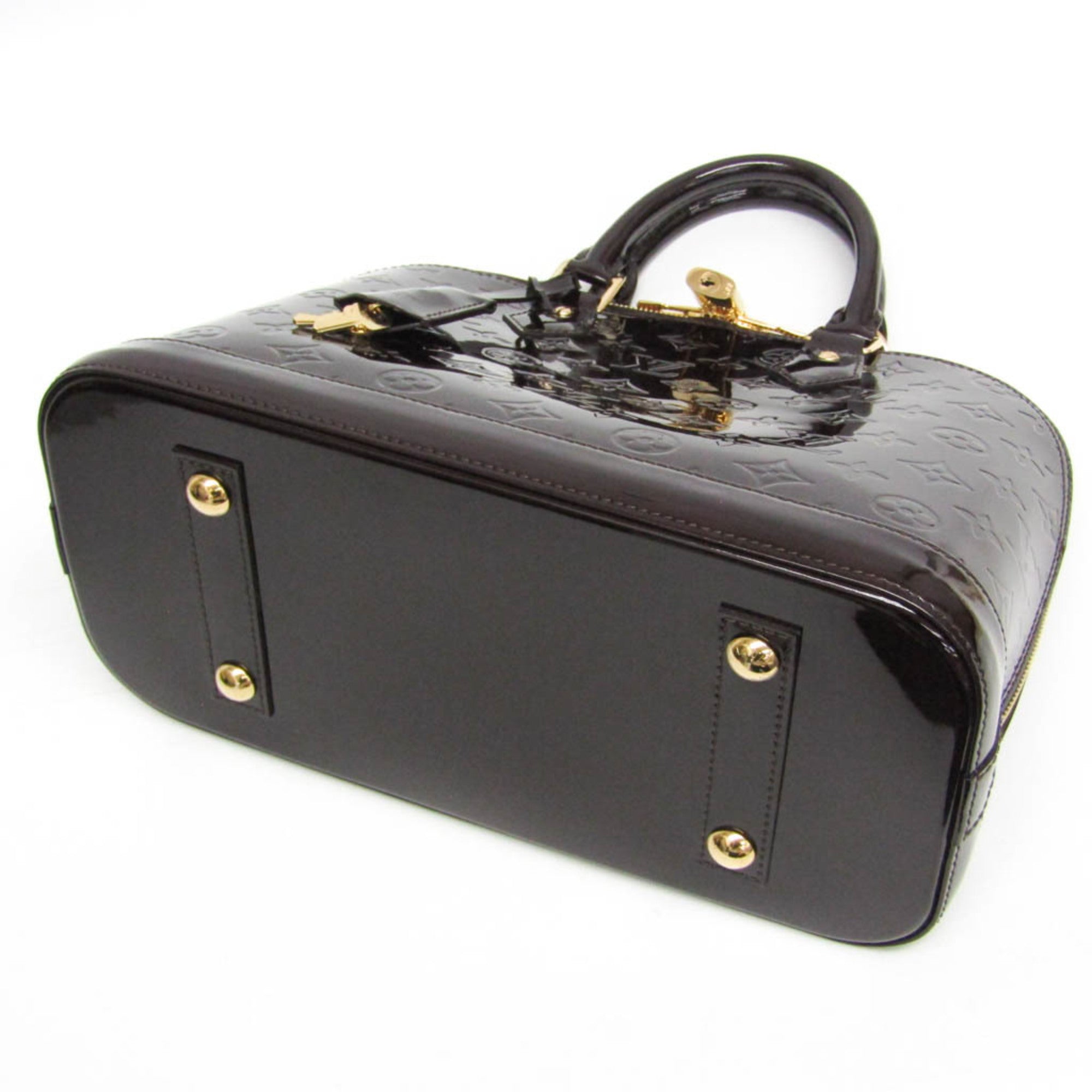 Louis Vuitton Monogram Vernis ALMA PM M91611 Women's Handbag Amarante — Like New