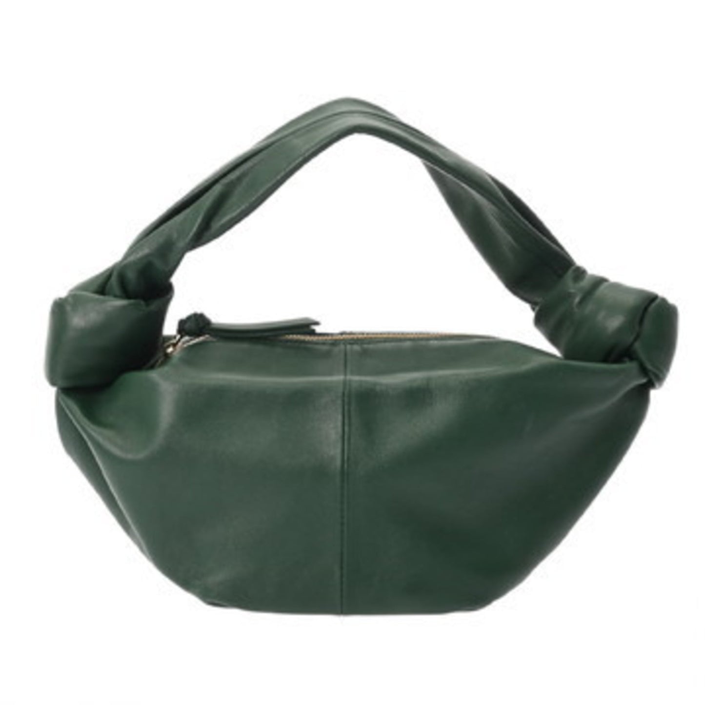 BOTTEGA VENETA Double Knot Green Women's Leather Handbag, A Rank, Pre-owned, Ginzo