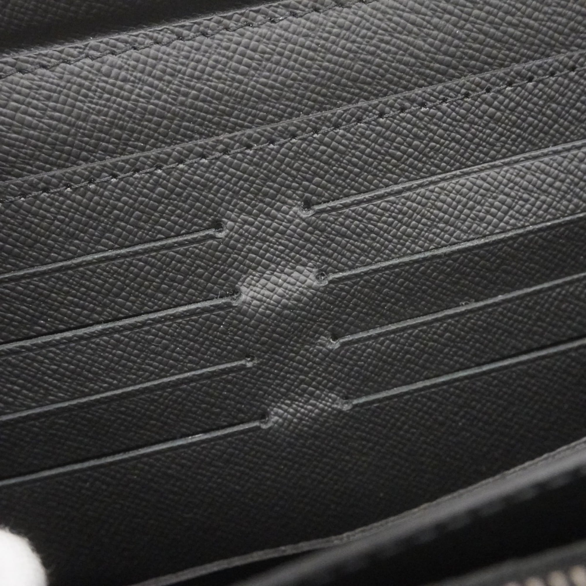 Louis Vuitton Monogram Eclipse Zippy XL Long Wallet M61698 Black Men's