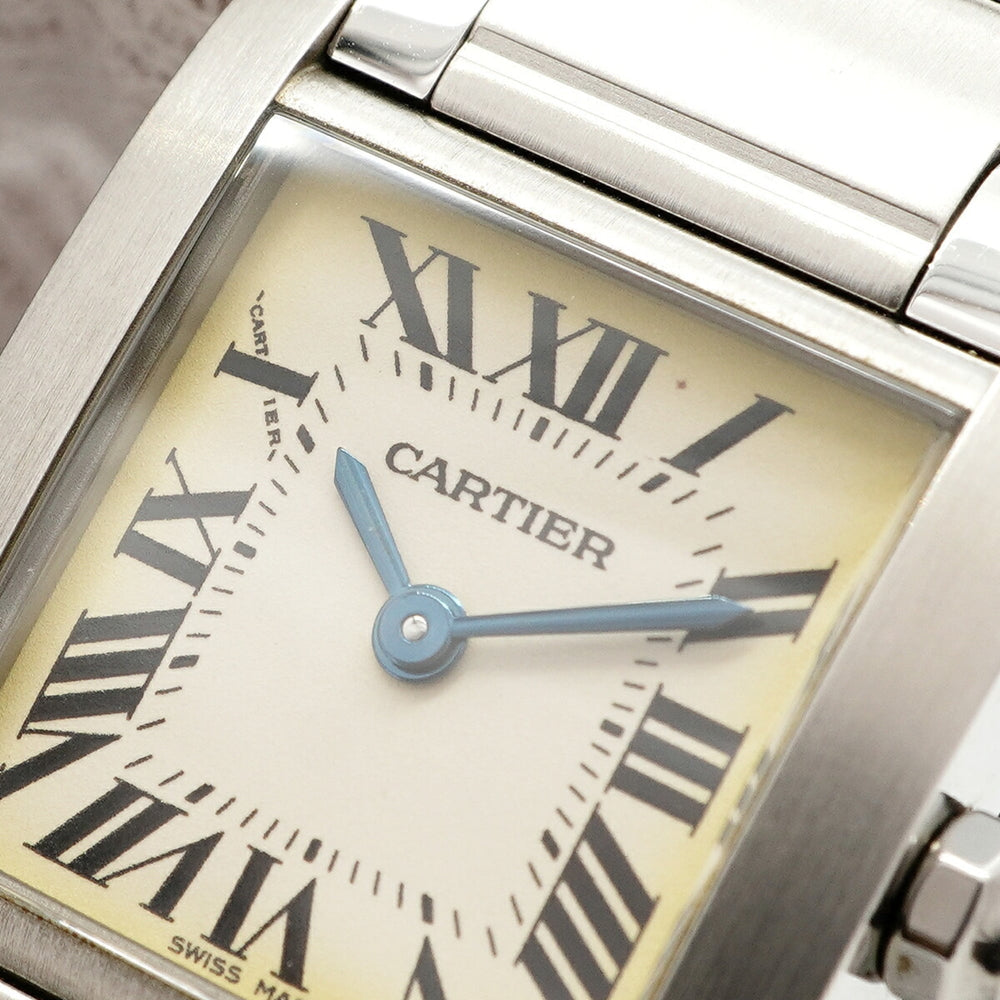 Cartier Tank Française SM W51008Q3 Ivory Dial Women's Watch — Good