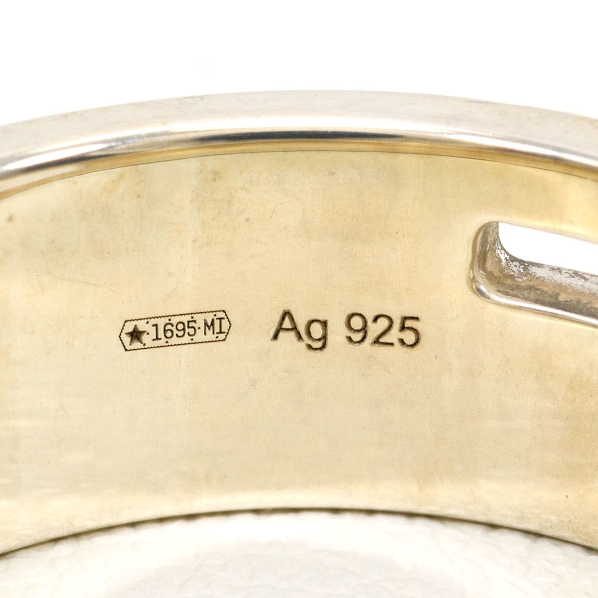 Gucci branded G silver ring, total weight 8.3g, jewelry — Like New